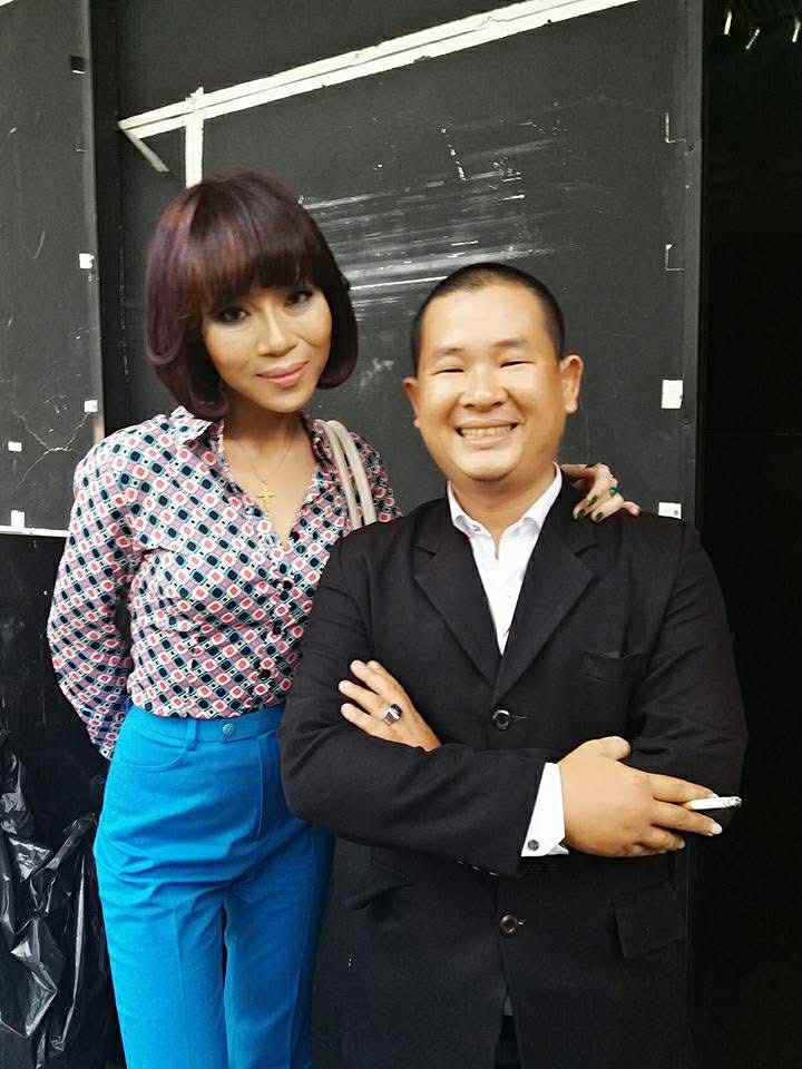 Hoàng Như Định cùng MC Trác Thúy Miêu
